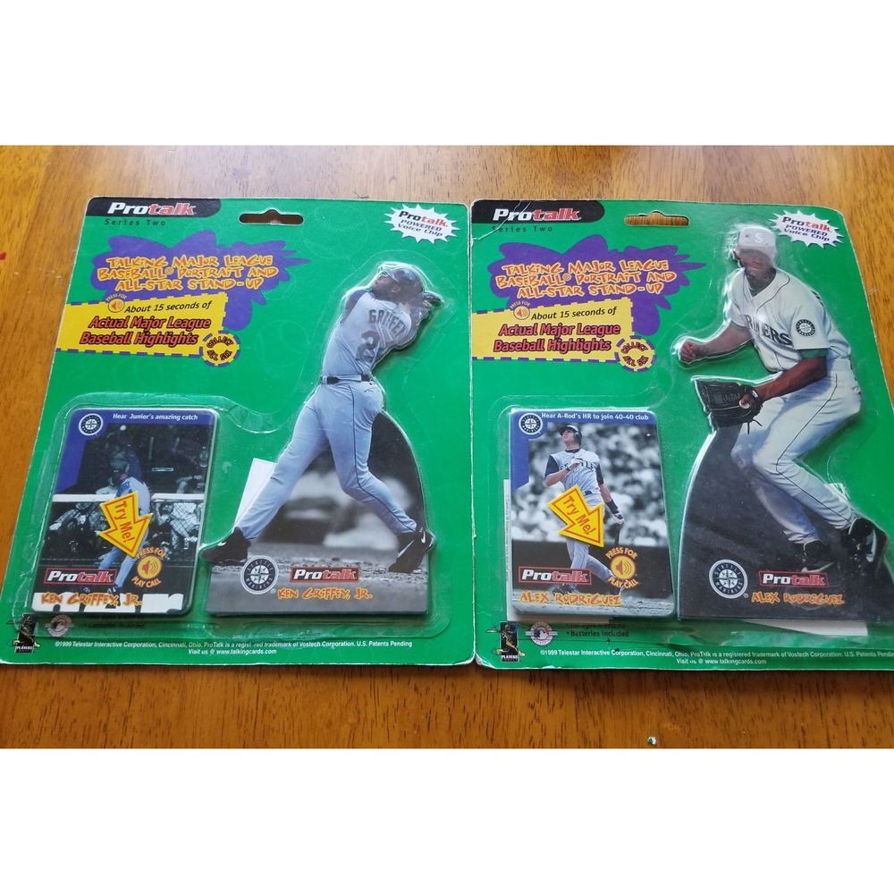 ProTalk Ken Griffey jr &‎ Alex Rodriguez Talking Baseball Cards 1999